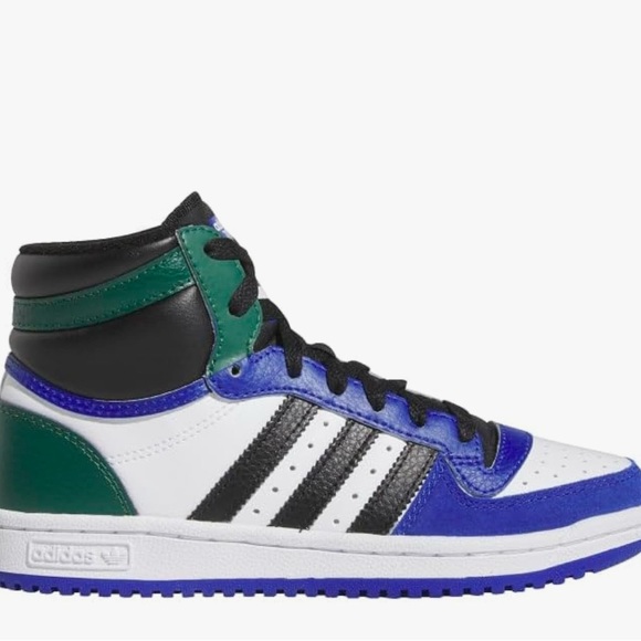 Adidas Mens Ten Rb Perforated High Sneakers Shoes Black, Blue